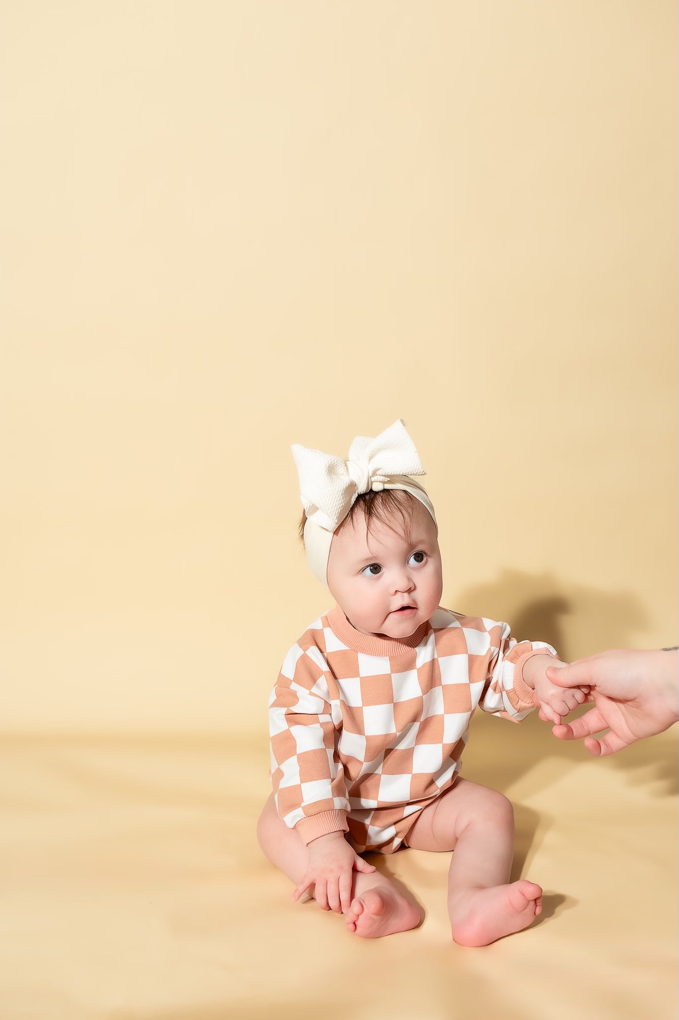 Pink Checkered Romper