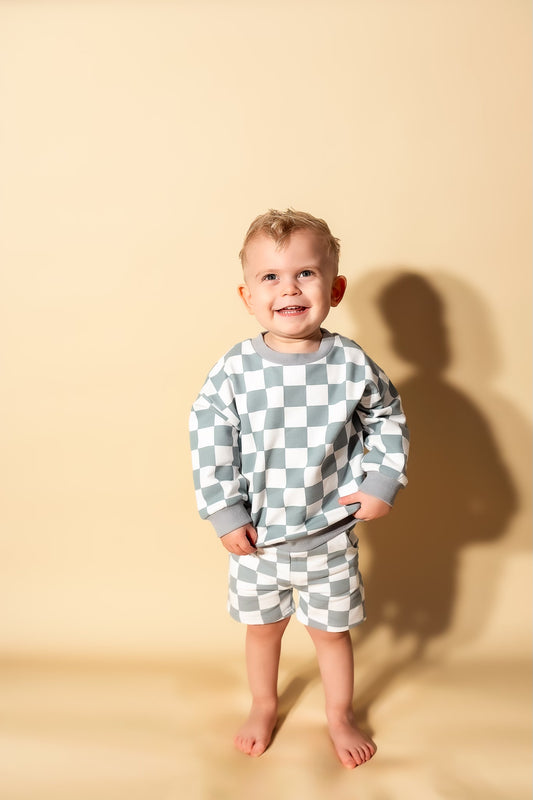 Blue Checkered Set