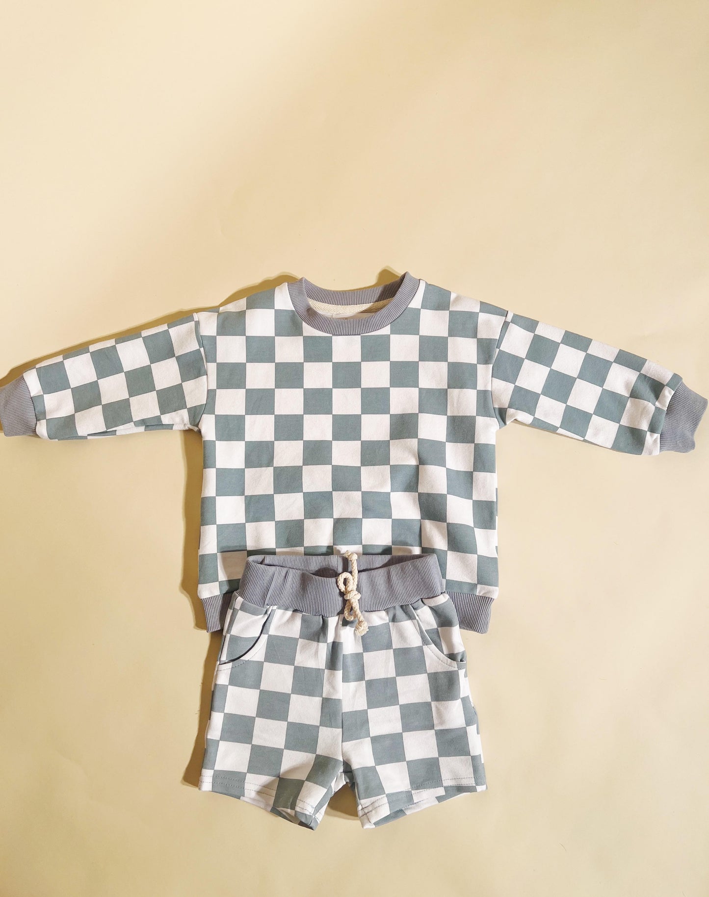 Blue Checkered Set