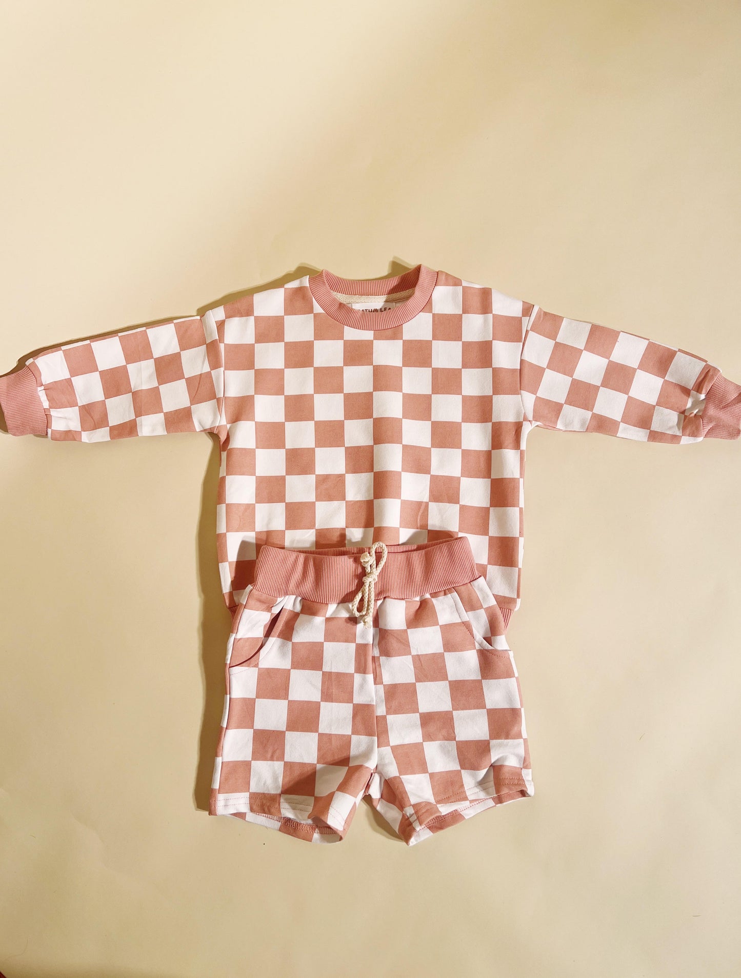 Pink Checkered Set