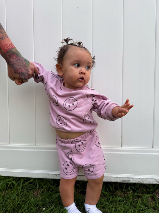 Purple Smiley Set